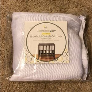 Breathable baby mesh crib liner